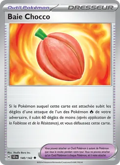 Carte Pokémon Baie Chocco 140