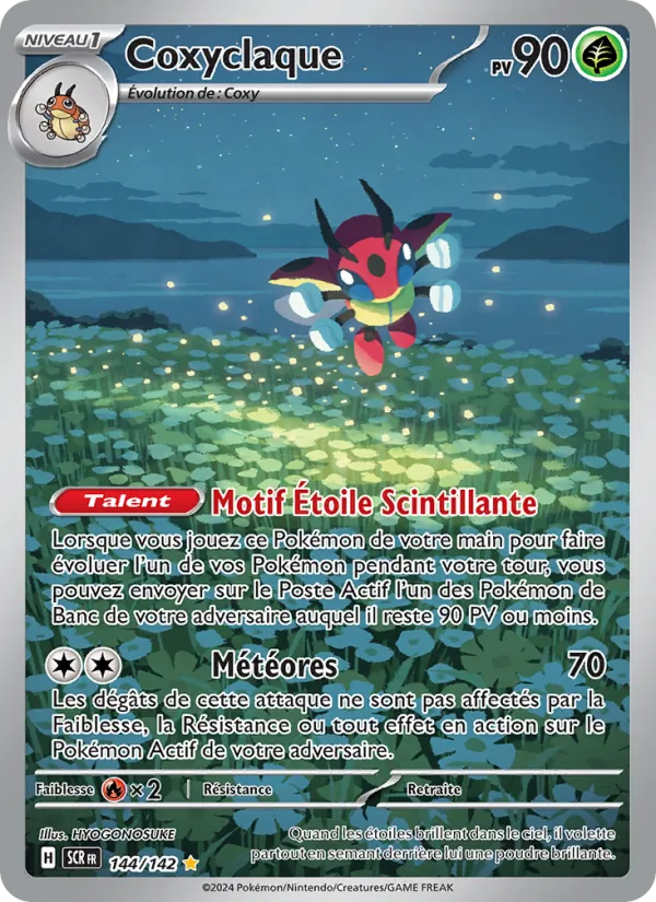 Carte Pokémon Coxyclaque 144/142 de l'extension Couronne Stellaire