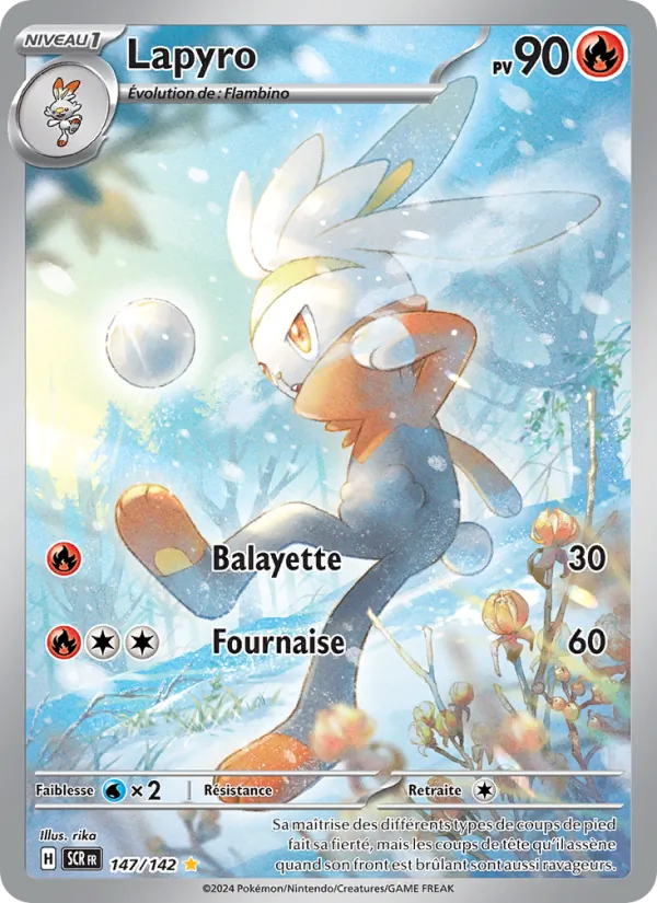 Carte Pokémon Lapyro 147/142 de l'extension Couronne Stellaire