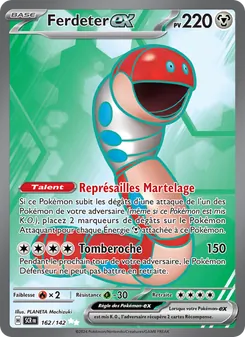 Carte Pokémon Ferdeter-ex 162