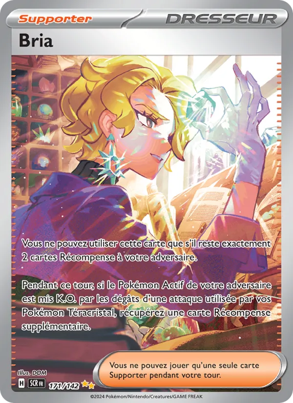 Carte Pokémon Bria 171/142 de l'extension Couronne Stellaire