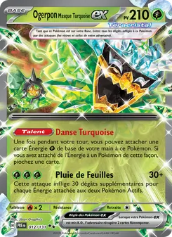 Carte Pokémon Ogerpon Masque Turquoise-ex 012