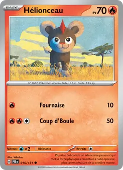 Carte Pokémon Hélionceau 015