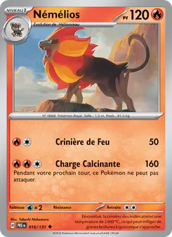 Carte Pokémon Némélios 016