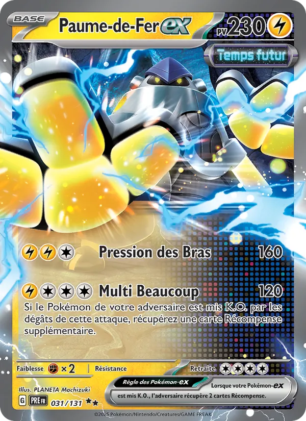 Carte Pokémon Paume-de-Fer-ex 031/131 de l'extension Évolutions Prismatiques