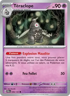 Carte Pokémon Téraclope 036