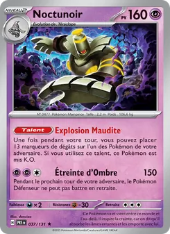 Carte Pokémon Noctunoir 037