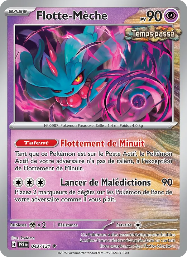 Carte Pokémon Flotte-Mèche 043/131 de l'extension Évolutions Prismatiques