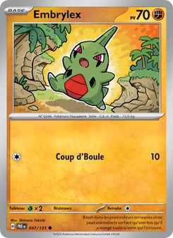 Carte Pokémon Embrylex 047
