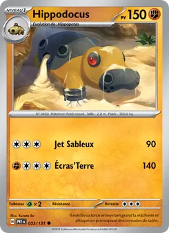 Carte Pokémon Hippodocus 053