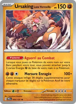 Carte Pokémon Ursaking Lune Vermeille 054