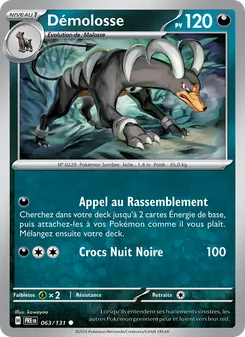 Carte Pokémon Démolosse 063