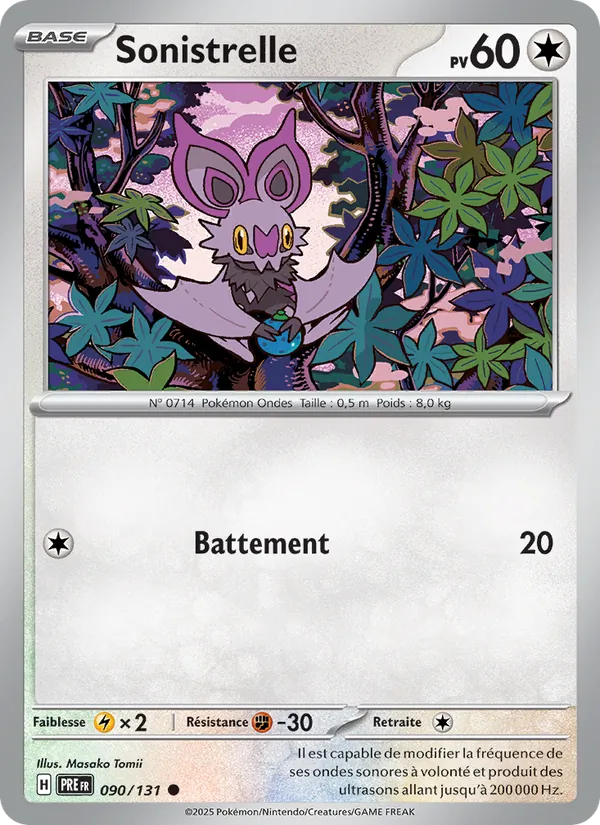 Carte Pokémon Sonistrelle 090/131 de l'extension Évolutions Prismatiques