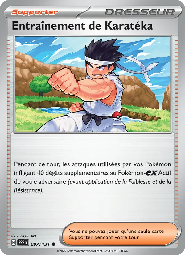 Carte Pokémon Entraînement de Karatéka 097/131 de l'extension Évolutions Prismatiques