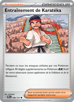 Carte Pokémon Entraînement de Karatéka 098