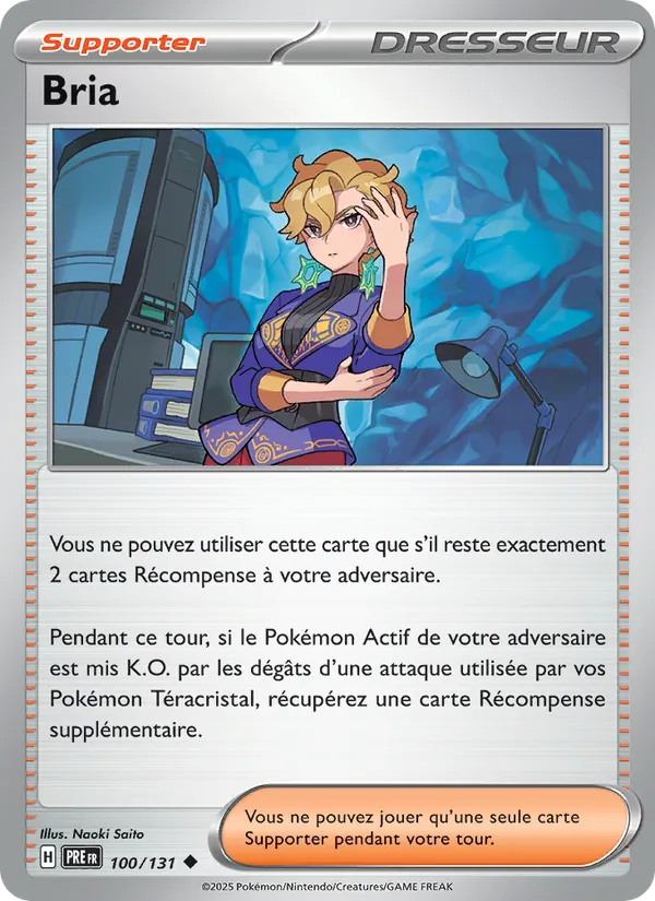 Carte Pokémon Bria 100/131 de l'extension Évolutions Prismatiques
