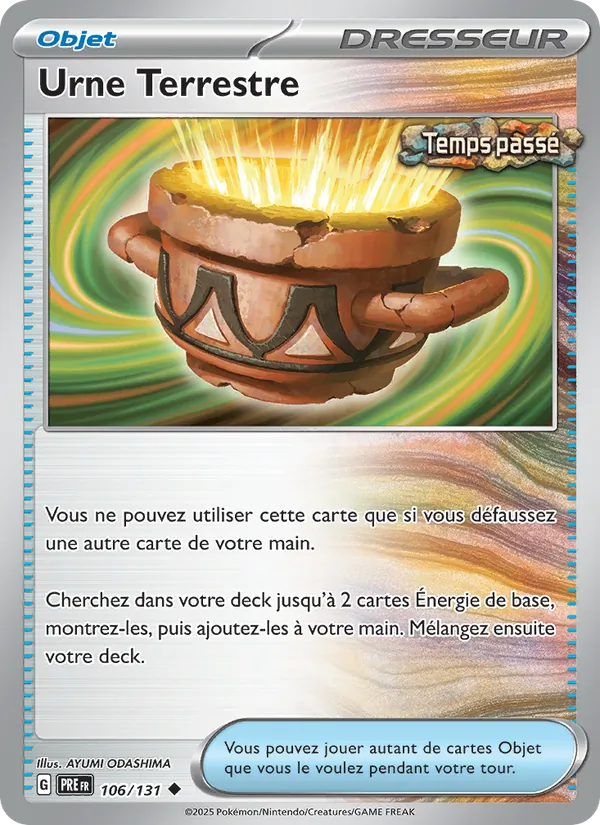 Carte Pokémon Urne Terrestre 106/131 de l'extension Évolutions Prismatiques
