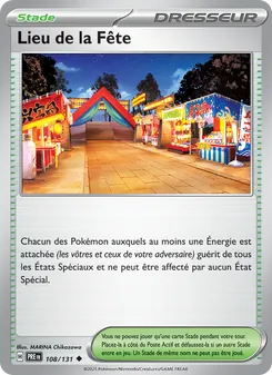 Carte Pokémon Lieu de la Fête 108 — Évolutions Prismatiques