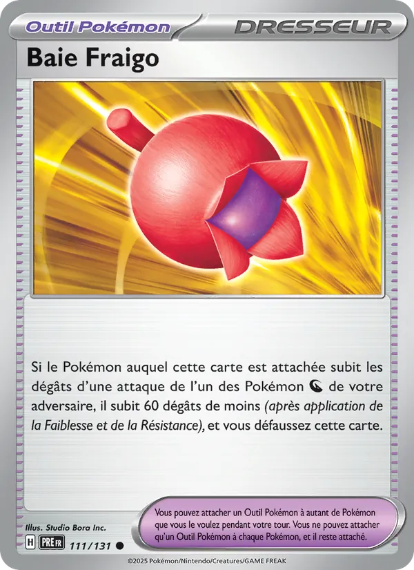 Carte Pokémon Baie Fraigo 111/131 de l'extension Évolutions Prismatiques