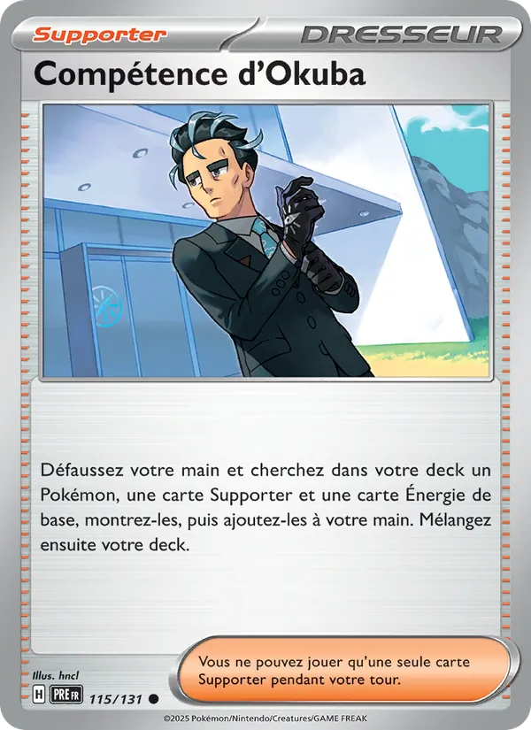 Carte Pokémon Compétence d'Okuba 115/131 de l'extension Évolutions Prismatiques