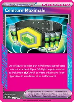 Carte Pokémon Ceinture Maximale 117
