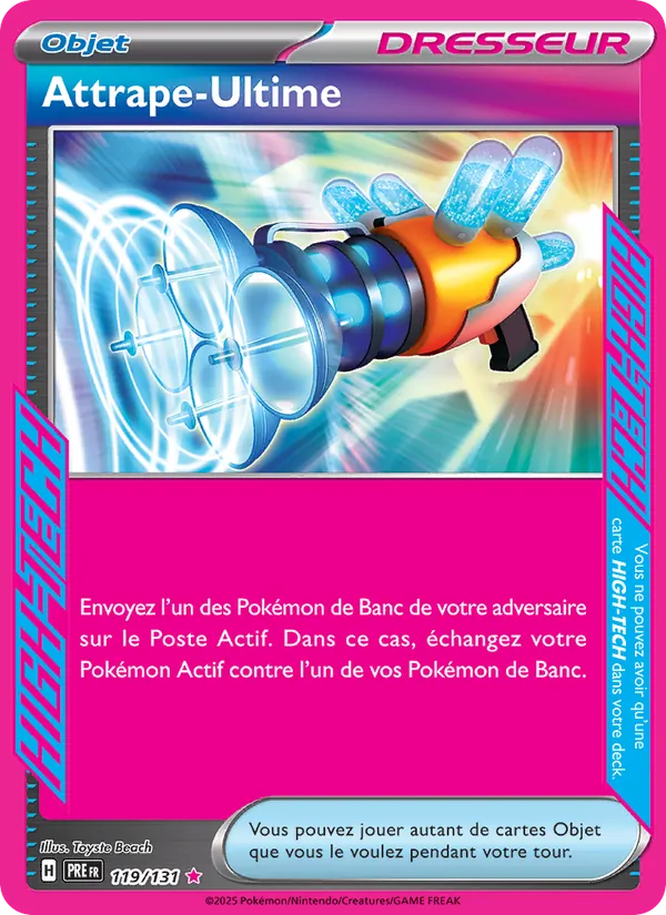 Carte Pokémon Attrape-Ultime 119/131 de l'extension Évolutions Prismatiques