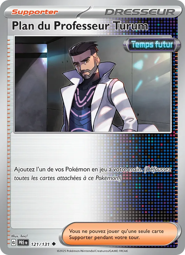Carte Pokémon Plan du Professeur Turum 121/131 de l'extension Évolutions Prismatiques