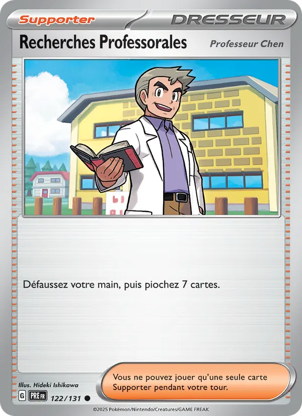 Carte Pokémon Recherches Professorales 122/131 de l'extension Évolutions Prismatiques