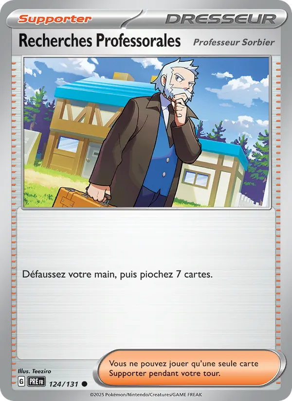Carte Pokémon Recherches Professorales 124/131 de l'extension Évolutions Prismatiques