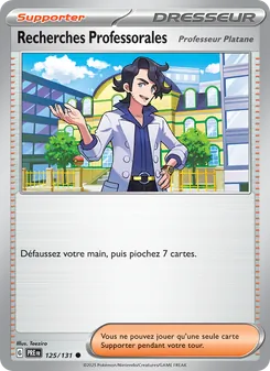 Carte Pokémon Recherches Professorales 125 — Évolutions Prismatiques