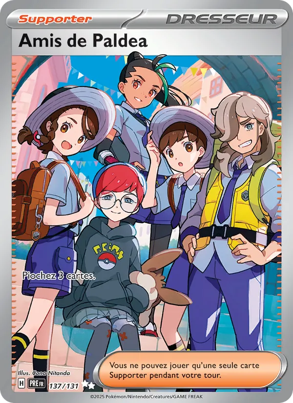 Carte Pokémon Amis de Paldea 137/131 de l'extension Évolutions Prismatiques