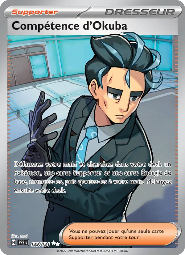 Carte Pokémon Compétence d'Okuba 139/131 de l'extension Évolutions Prismatiques