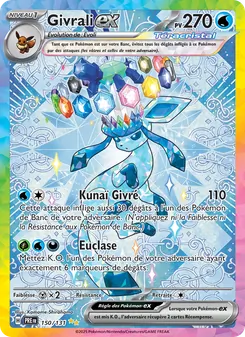 Carte Pokémon Givrali-ex 150