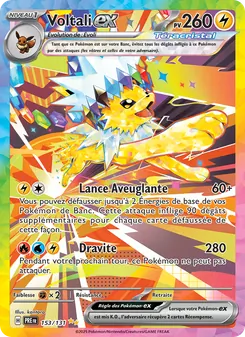 Carte Pokémon Voltali-ex 153