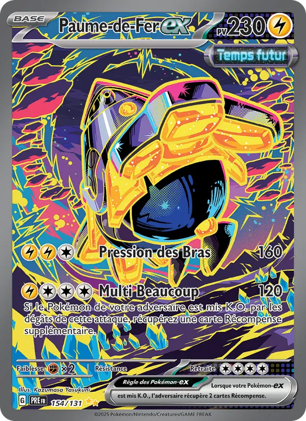 Carte Pokémon Paume-de-Fer-ex 154/131 de l'extension Évolutions Prismatiques