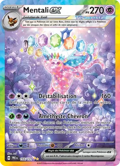 Carte Pokémon Mentali-ex 155 — Évolutions Prismatiques