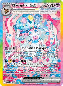 Carte Pokémon Nymphali-ex 156 — Évolutions Prismatiques