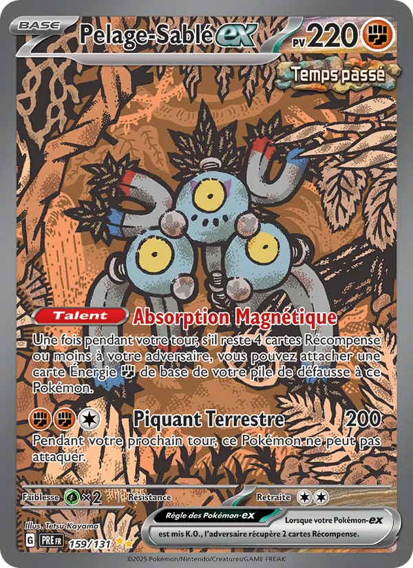 Carte Pokémon Pelage-Sablé-ex 159/131 de l'extension Évolutions Prismatiques