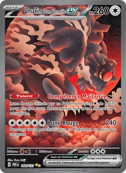 Carte Pokémon Ursaking Lune Vermeille-ex 168