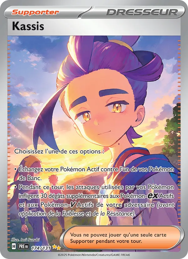 Carte Pokémon Kassis 174/131 de l'extension Évolutions Prismatiques