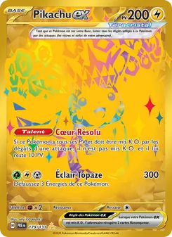 Carte Pokémon Pikachu-ex 179