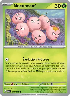 Carte Pokémon Noeunoeuf 001 — Étincelles Déferlantes