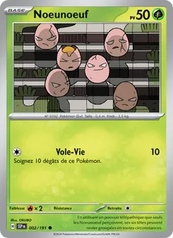 Carte Pokémon Noeunoeuf 002