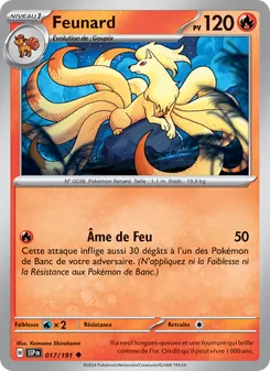 Carte Pokémon Feunard 017