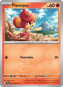 Carte Pokémon Flamajou 022