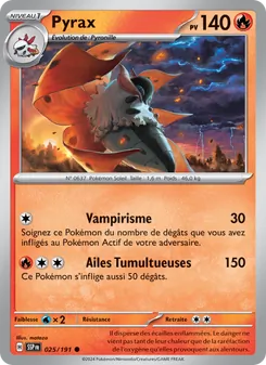 Carte Pokémon Pyrax 025