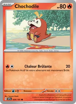 Carte Pokémon Chochodile 029
