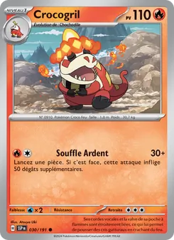 Carte Pokémon Crocogril 030