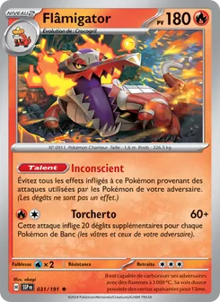 Carte Pokémon Flâmigator 031