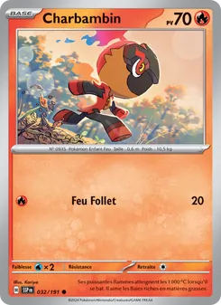 Carte Pokémon Charbambin 032